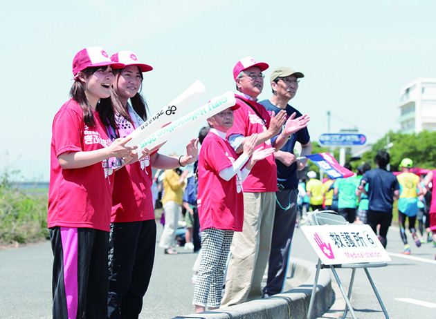 看護学の立場で、さまざまな行事へ参加し実践力を養う