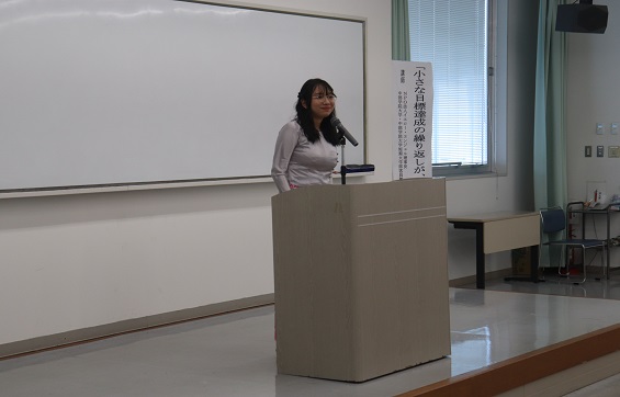 岐阜県内日本語弁論大会最優秀賞を受賞したスピーチを披露